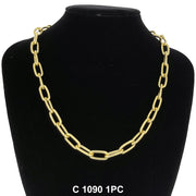 9.3 MM Brazil Paper Clip Chain C 1090 - ChainsOnly