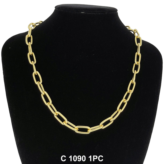 9.3 MM Brazil Paper Clip Chain C 1090 - ChainsOnly