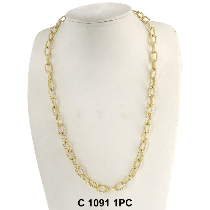 7.8 MM Brazil Paper Clip Chain C 1091 - ChainsOnly