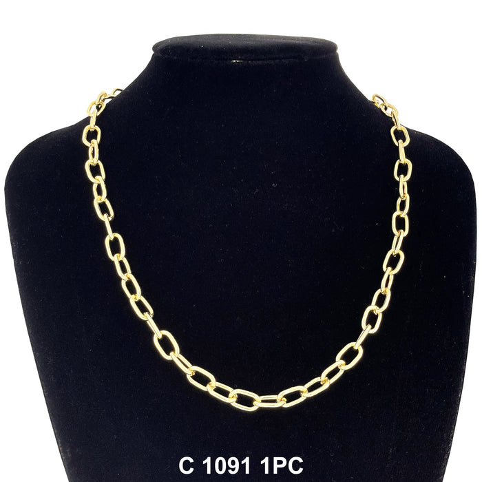 7.8 MM Brazil Paper Clip Chain C 1091 - ChainsOnly