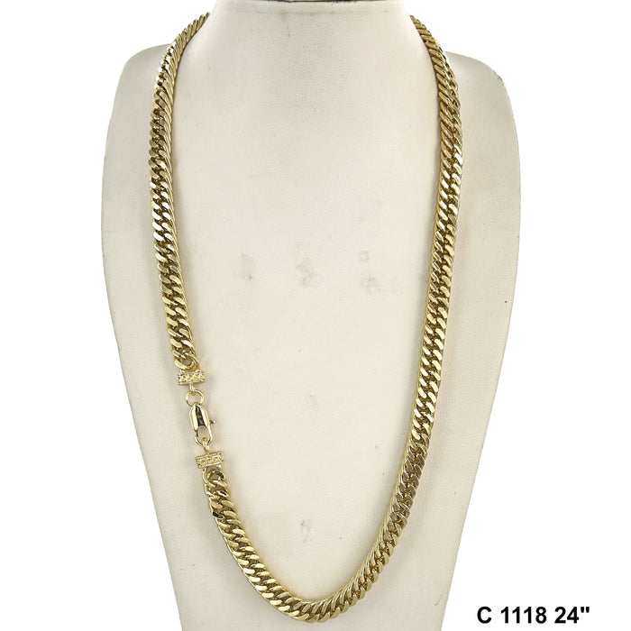 7 MM Concave Cuban Chain C 1118 - ChainsOnly