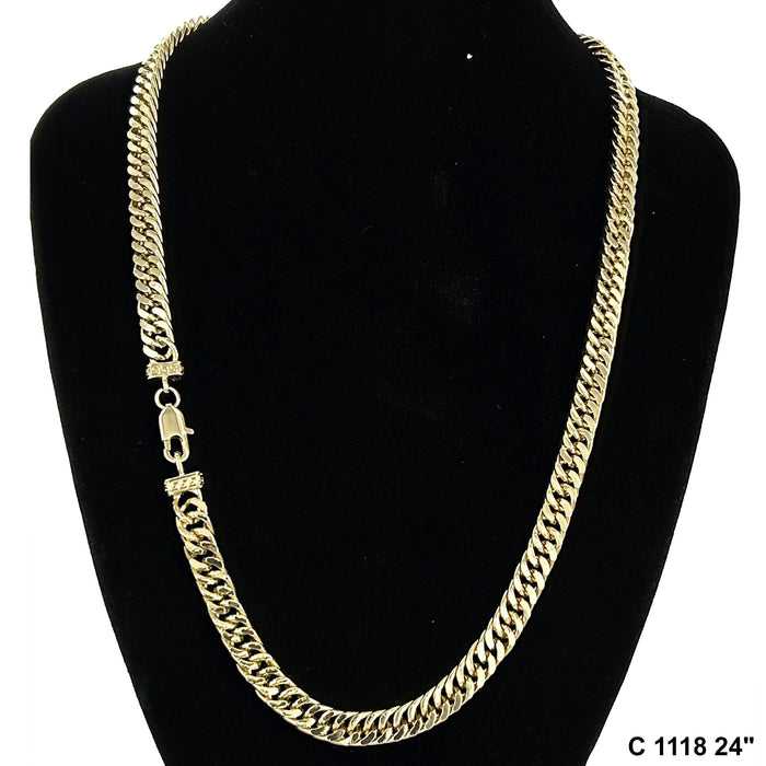 7 MM Concave Cuban Chain C 1118 - ChainsOnly