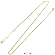 2 MM Round Links Chain C 1124 - ChainsOnly
