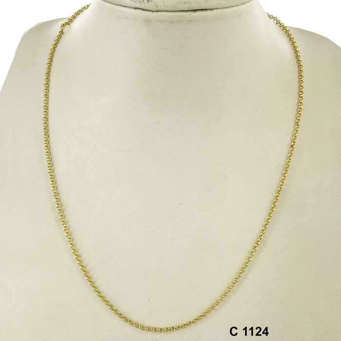 2 MM Round Links Chain C 1124 - ChainsOnly