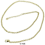 3 MM Round Links Chain C 1125 - ChainsOnly