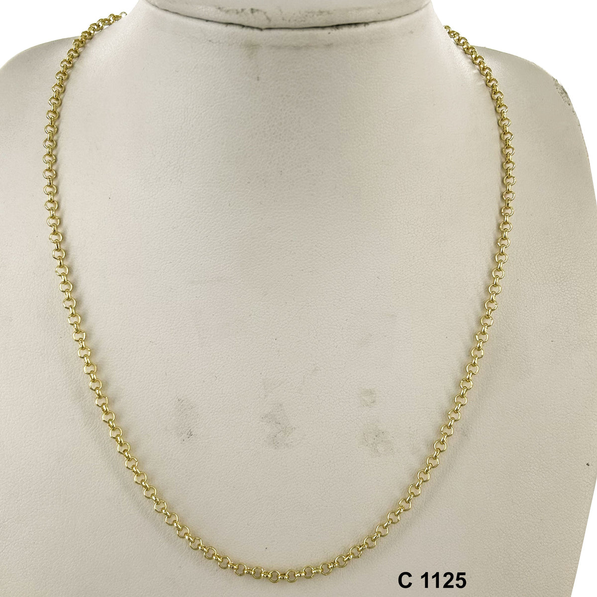 3 MM Round Links Chain C 1125 - ChainsOnly