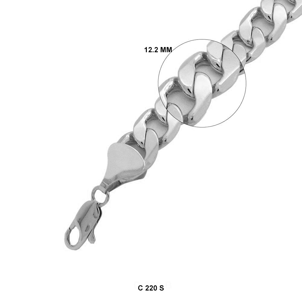 12.2 MM Cuban Chain C 220 S - ChainsOnly