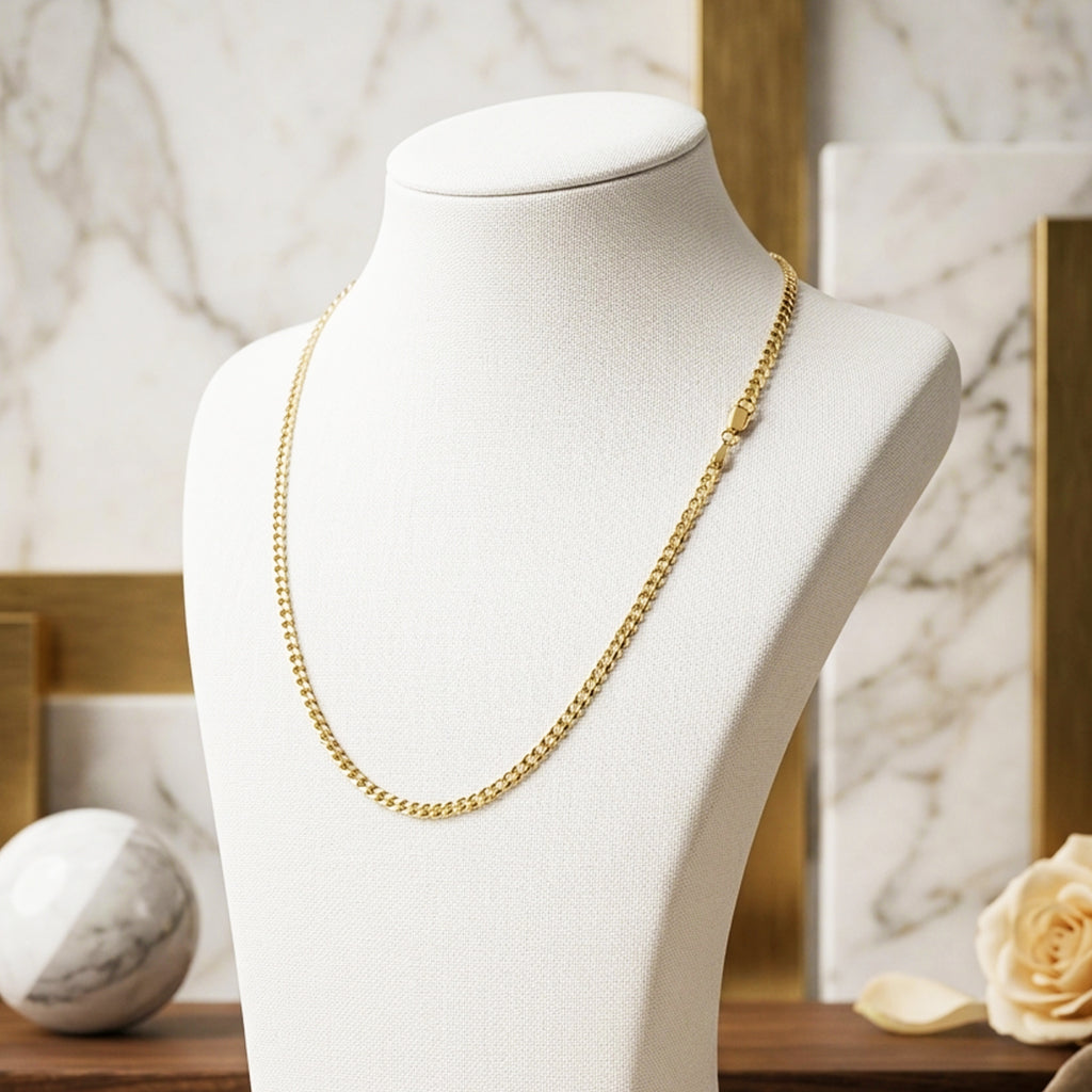 2.5 MM Cuban Chain C25G - ChainsOnly