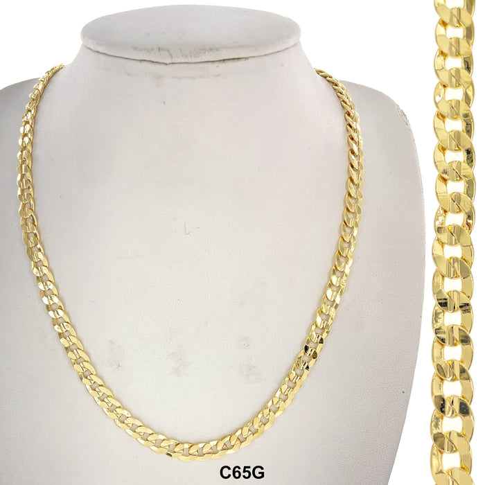 6.5 MM Cuban Chains Chain C65G - ChainsOnly