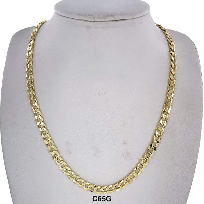 6.5 MM Cuban Chains Chain C65G - ChainsOnly