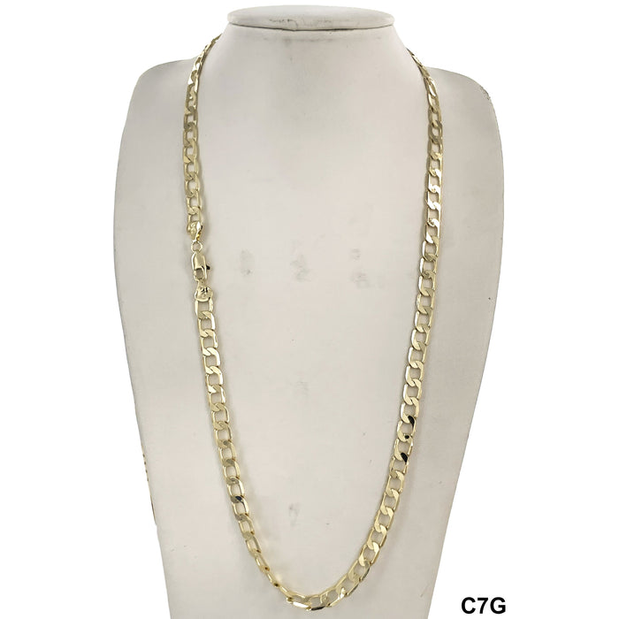 7 MM Cuban Chain C7G - ChainsOnly