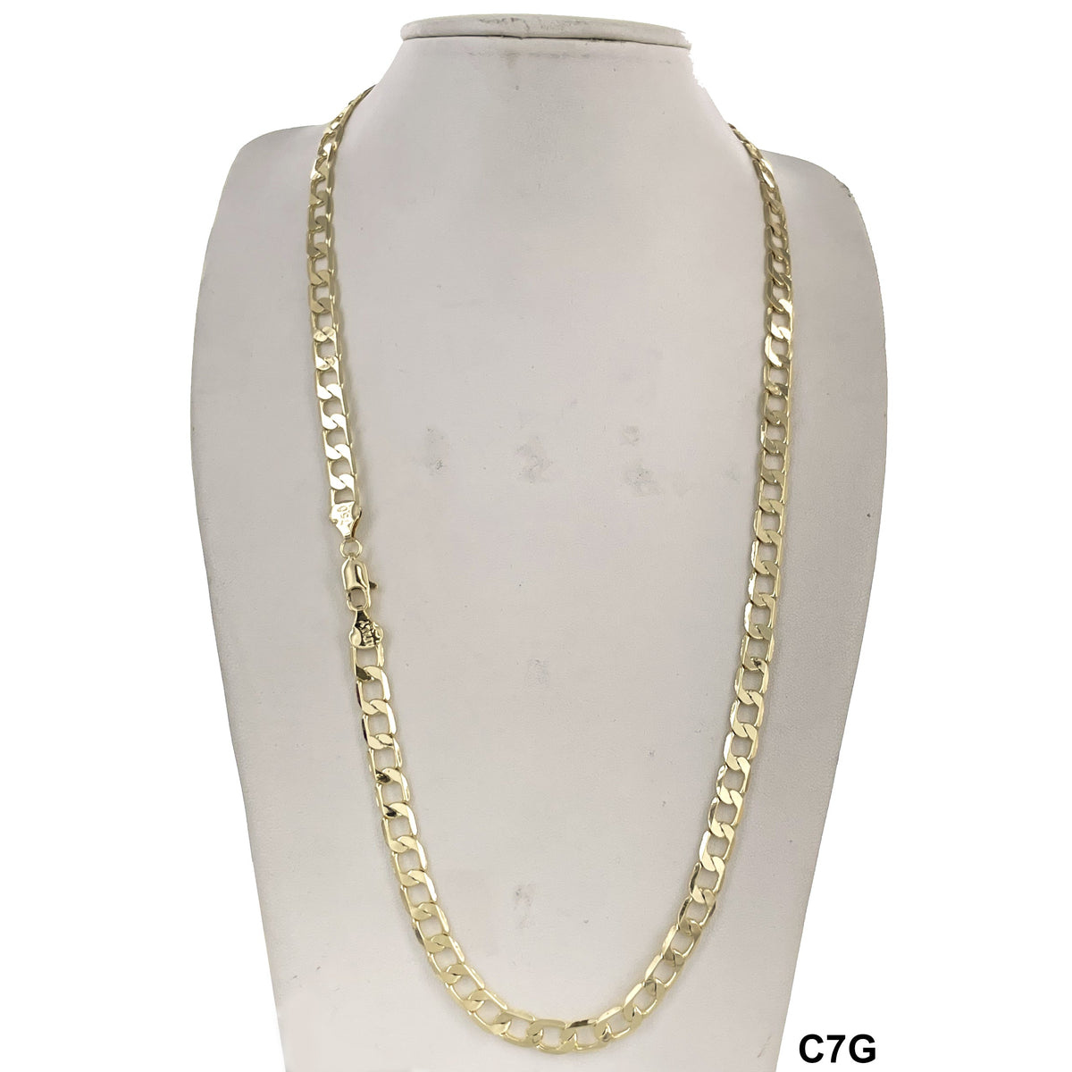 7 MM Cuban Chain C7G - ChainsOnly