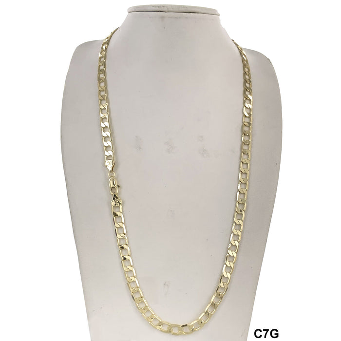 7 MM Cuban Chain C7G - ChainsOnly