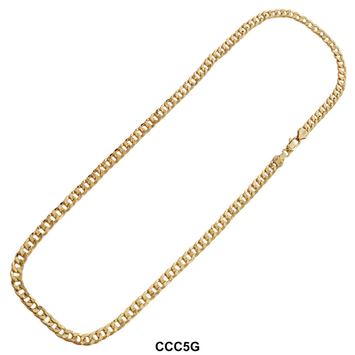 5 MM Concave Cuban Chain CCC5G - ChainsOnly