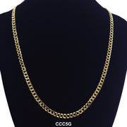 5 MM Concave Cuban Chain CCC5G - ChainsOnly
