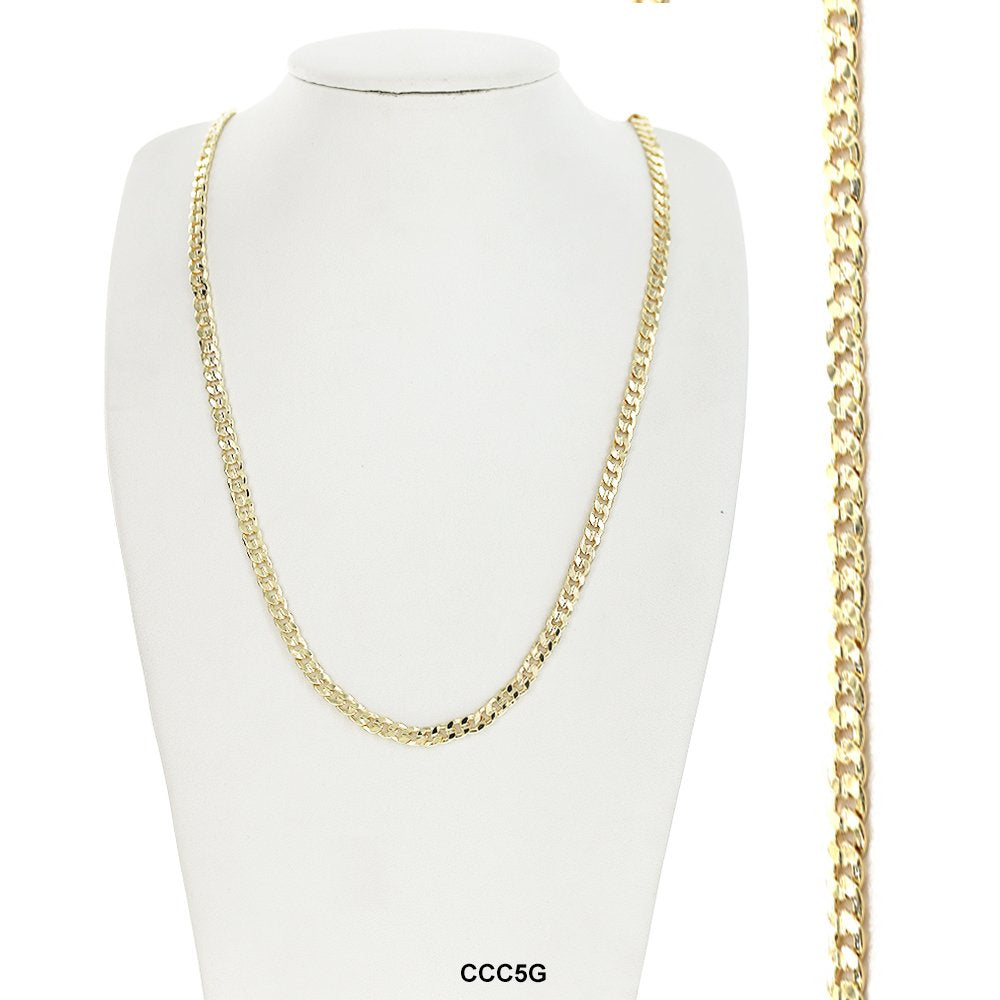 5 MM Conclave Cuban Chain CCC5G 24" - ChainsOnly