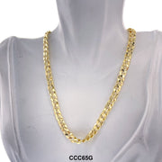 6.5 MM Concave Cuban Chain CCC65G - ChainsOnly