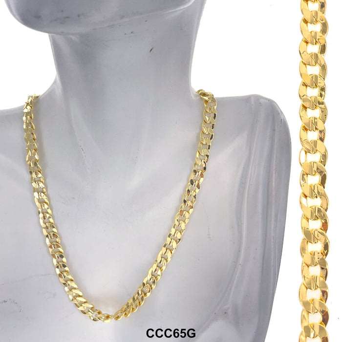 6.5 MM Concave Cuban Chain CCC65G - ChainsOnly