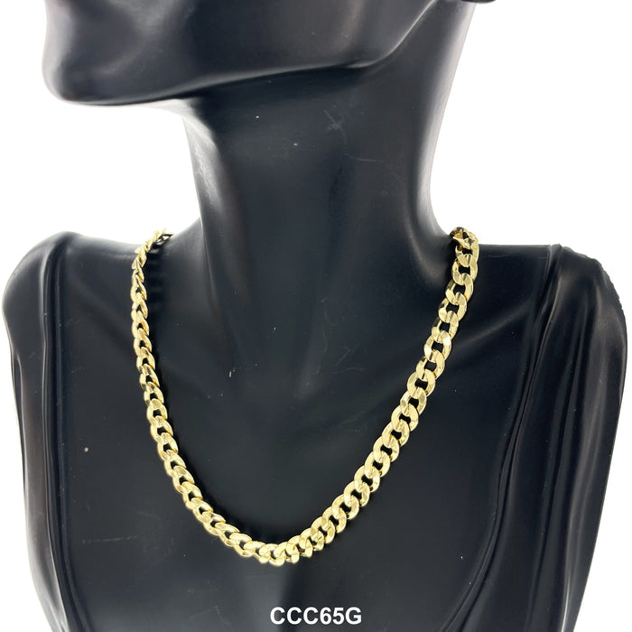 6.5 MM Concave Cuban Chain CCC65G - ChainsOnly