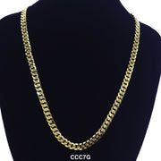 7 MM Concave Cuban Chain CCC7G - ChainsOnly