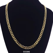 8 MM Concave Cuban Chain CCC8G - ChainsOnly