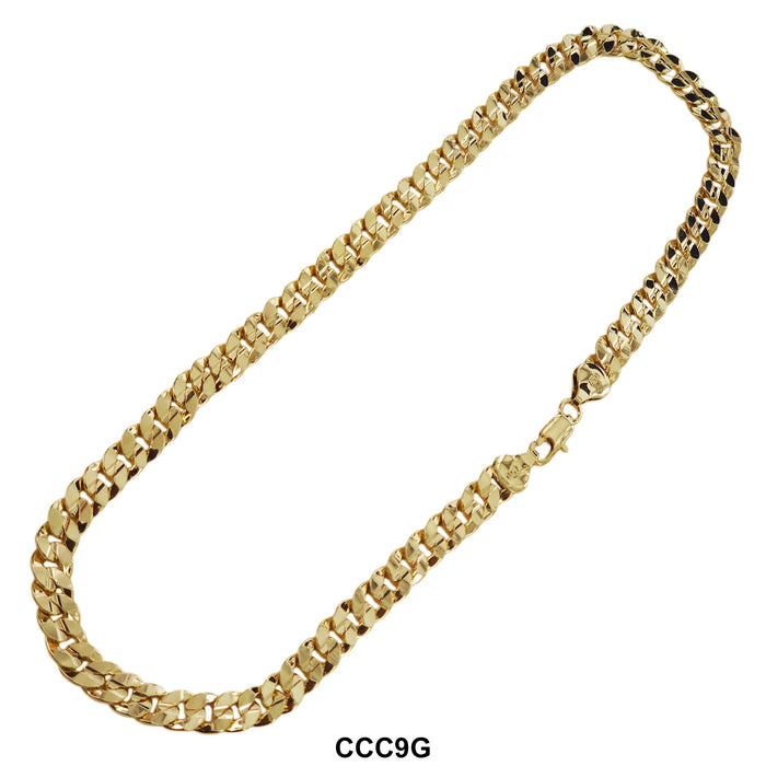 9 MM Concave Cuban Chain CCC9G - ChainsOnly