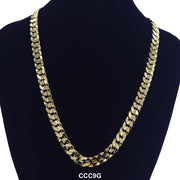 9 MM Concave Cuban Chain CCC9G - ChainsOnly
