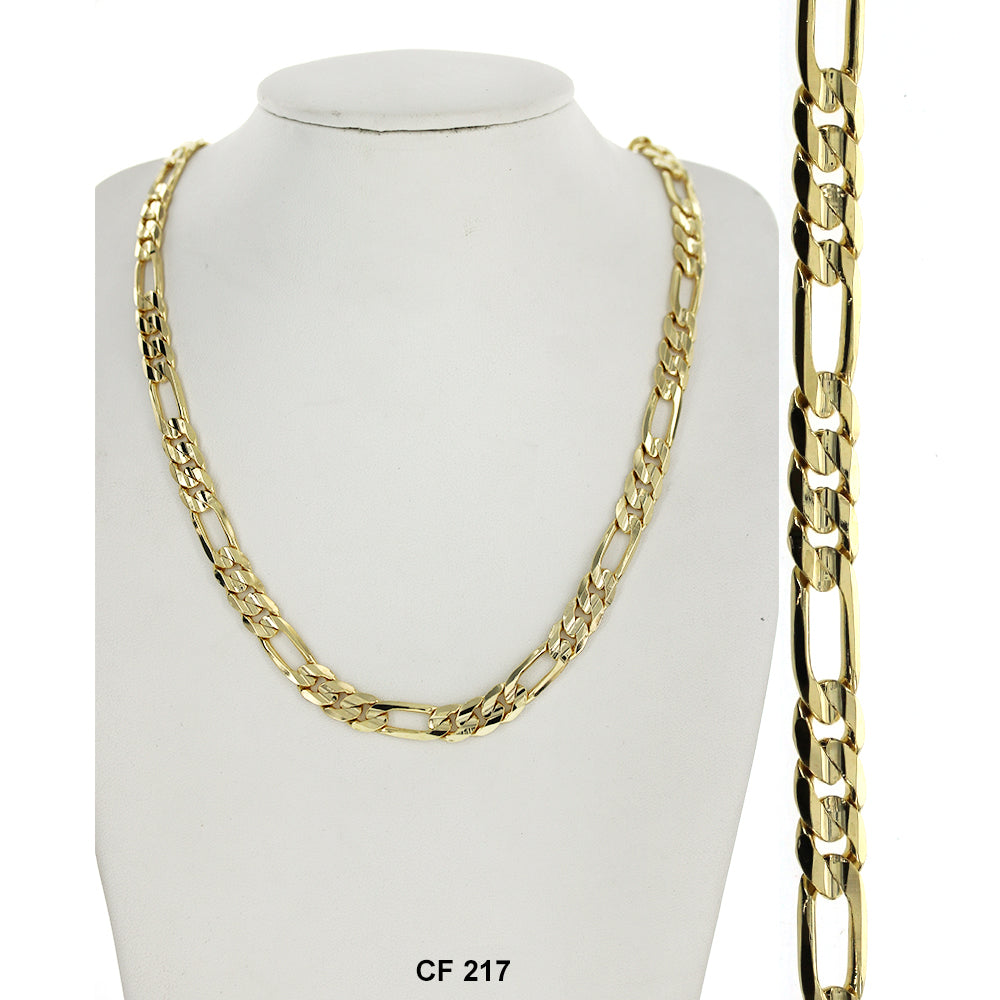 7.4 MM Concave Figaro Chain CF 217 - ChainsOnly