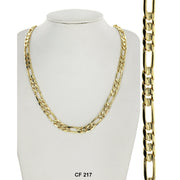 7.4 MM Concave Figaro Chain CF 217 - ChainsOnly