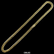 6 MM Monaco Lock Cuban Chain CML6G - ChainsOnly