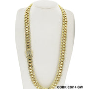 14 MM Hip Hop Chain COBK 02814 GW - ChainsOnly