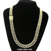 14 MM Hip Hop Chain COBK 02814 GW - ChainsOnly