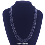 13 MM Hip Hop Necklace COBK 03985 BB - ChainsOnly