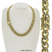 13 MM Hip Hop Chain COBK 03987 GW - ChainsOnly