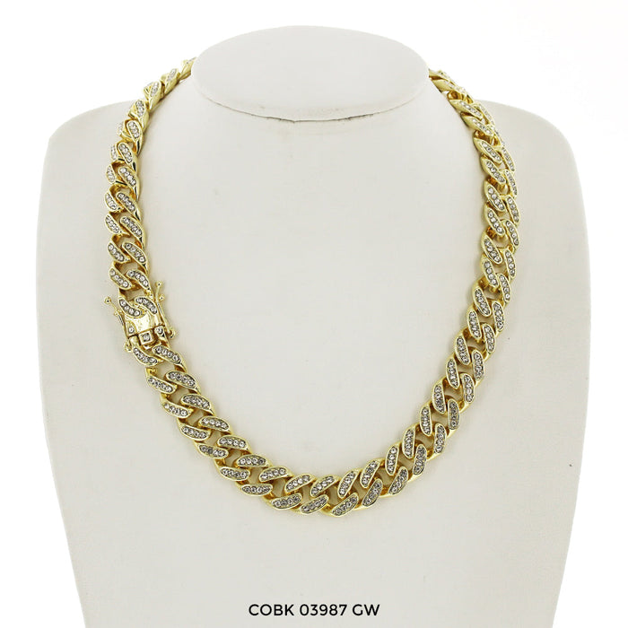 13 MM Hip Hop Chain COBK 03987 GW - ChainsOnly