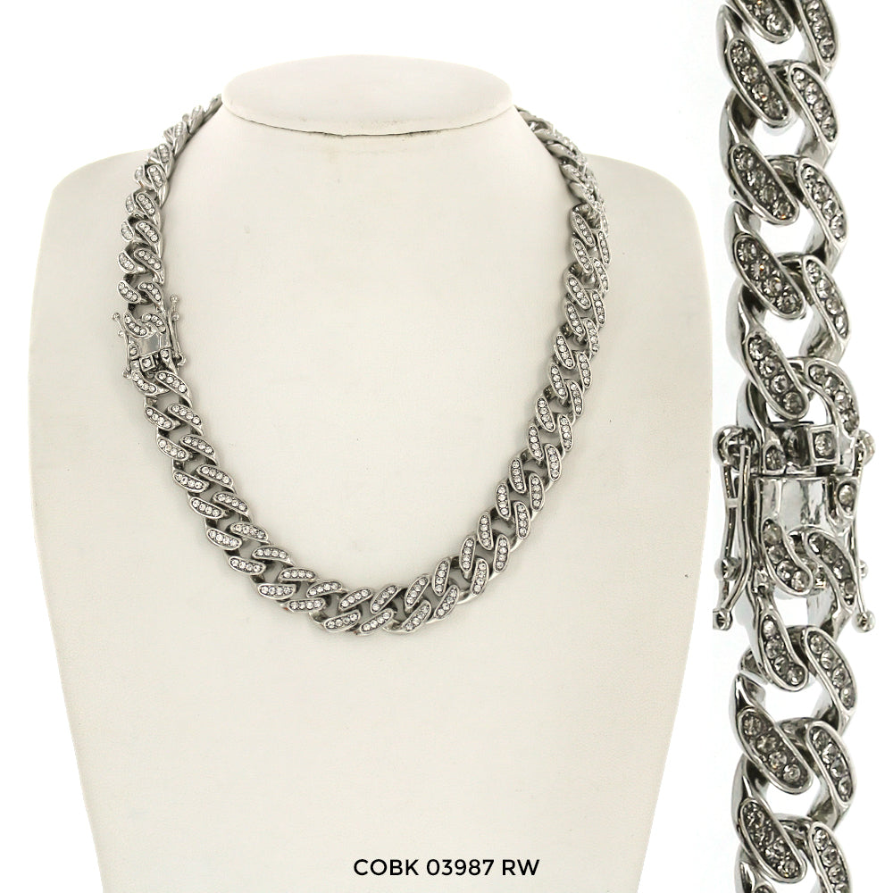 13 MM Hip Hop Chain COBK 03987 RW - ChainsOnly