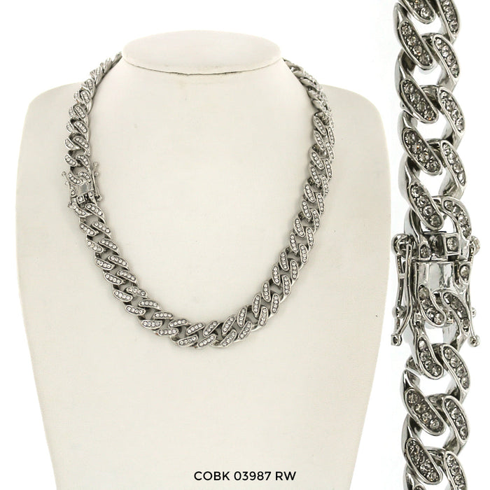 13 MM Hip Hop Chain COBK 03987 RW - ChainsOnly