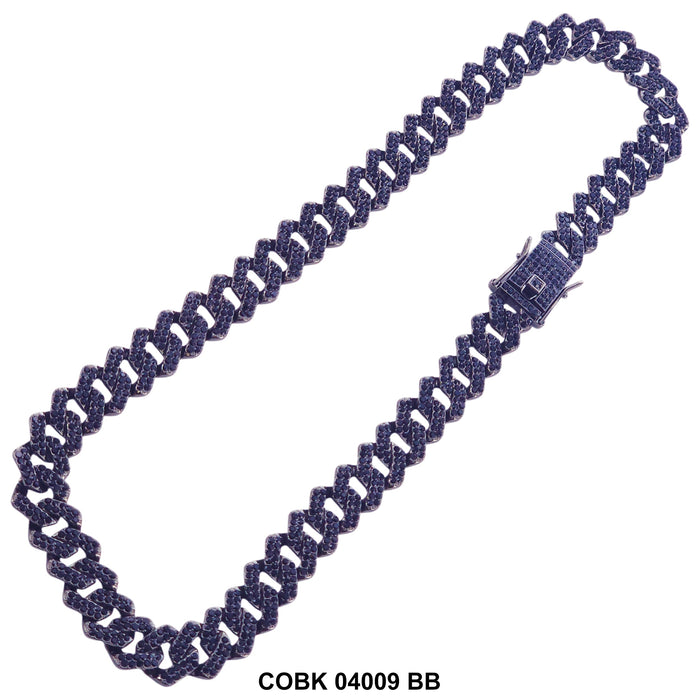 14 MM Hip Hop Necklace COBK 04009 BB - ChainsOnly
