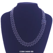 14 MM Hip Hop Necklace COBK 04009 BB - ChainsOnly