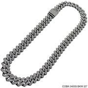 14 MM Hip Hop Chains COBK 04009 BKW Chain - ChainsOnly