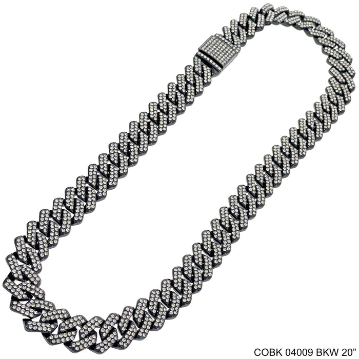14 MM Hip Hop Chains COBK 04009 BKW Chain - ChainsOnly