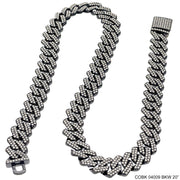 14 MM Hip Hop Chains COBK 04009 BKW Chain - ChainsOnly