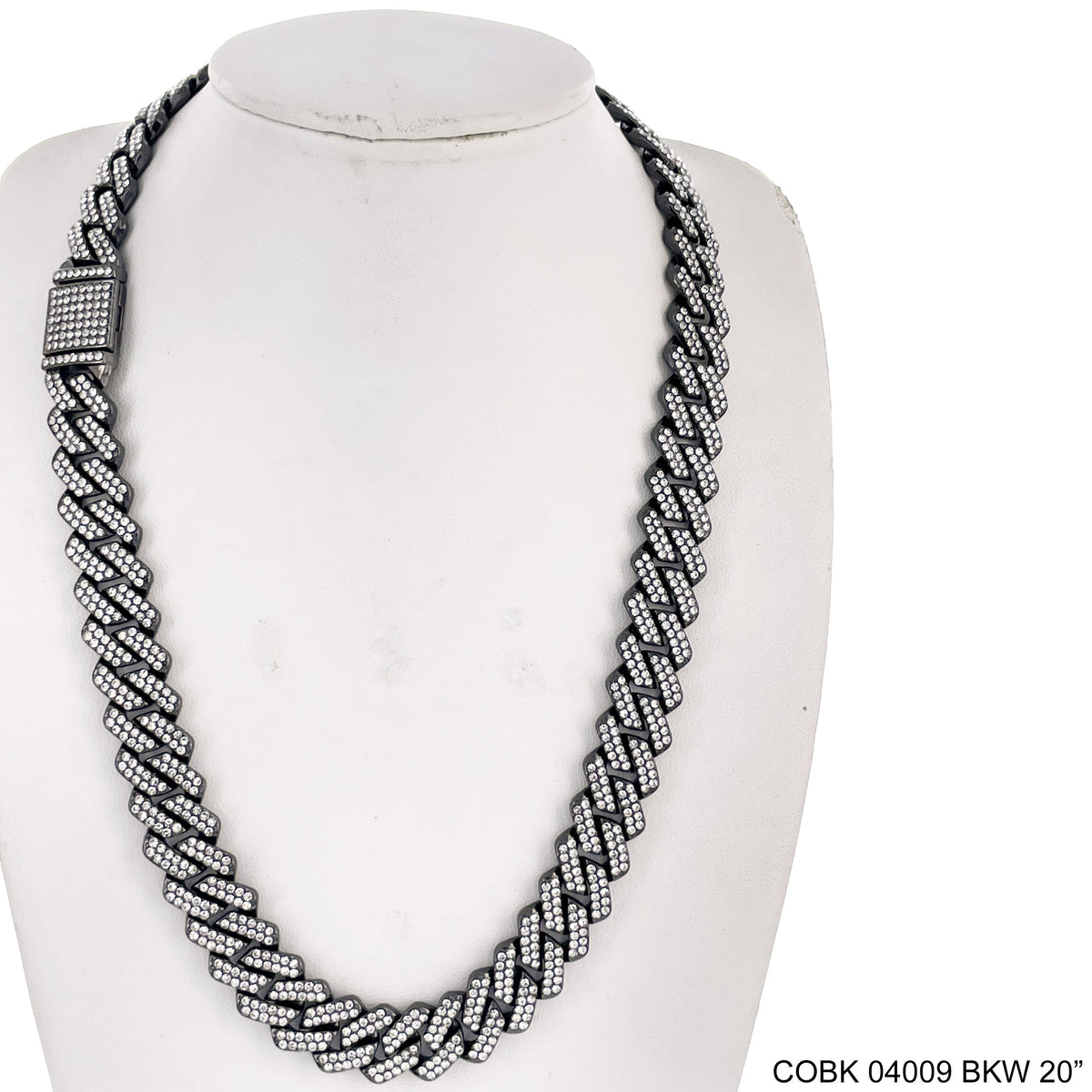 14 MM Hip Hop Chains COBK 04009 BKW Chain - ChainsOnly