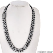 14 MM Hip Hop Chains COBK 04009 BKW Chain - ChainsOnly