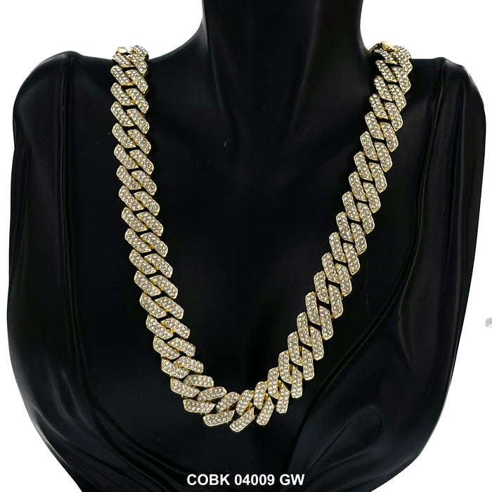 14 MM Hip Hop Chain COBK 04009 GW - ChainsOnly