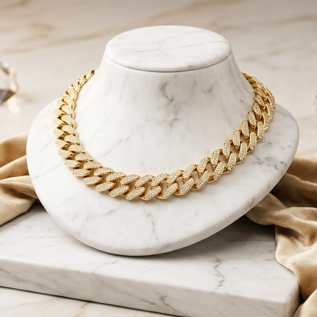 14 MM Hip Hop Chain COBK 04009 GW - ChainsOnly