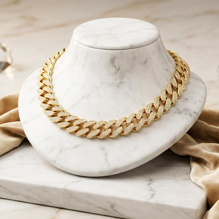 14 MM Hip Hop Chain COBK 04009 GW - ChainsOnly