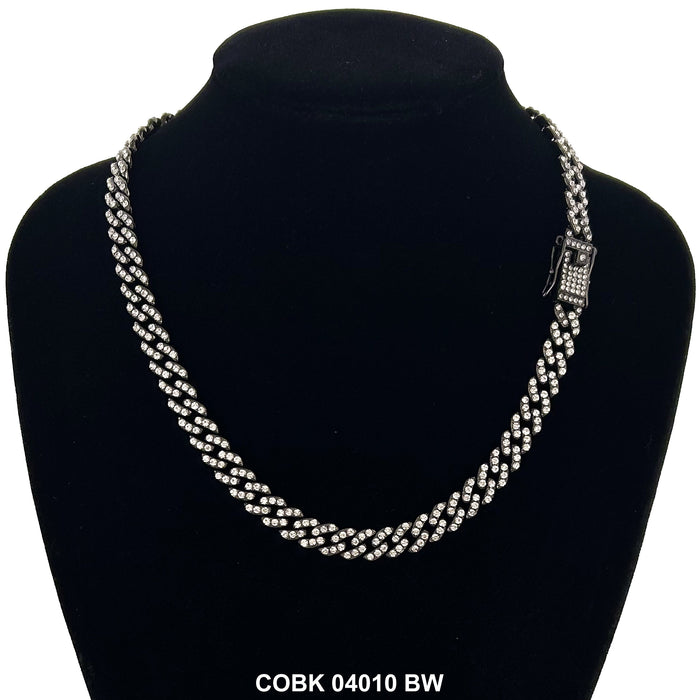 8 MM Hip Hop Chain COBK 04010 BW - ChainsOnly