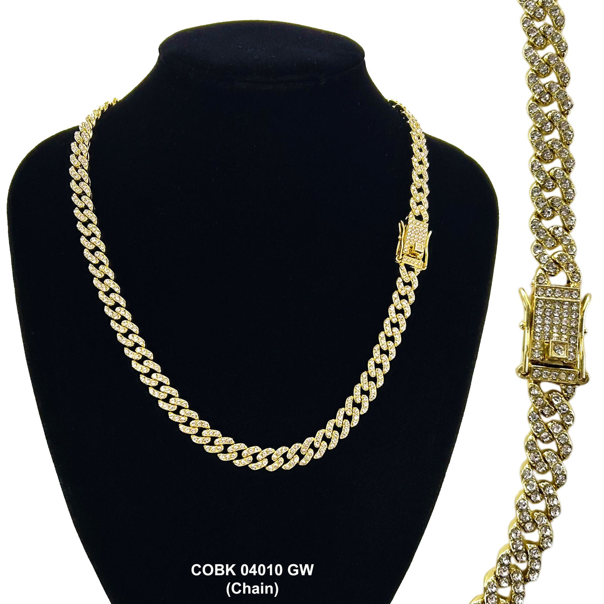 8 MM Hip Hop Chain COBK 04010 GW - ChainsOnly