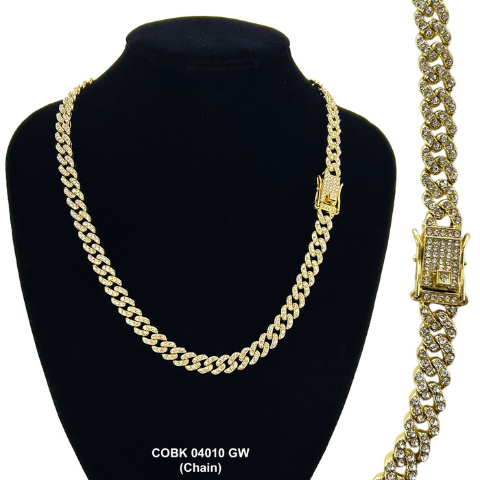 8 MM Hip Hop Chain COBK 04010 GW - ChainsOnly